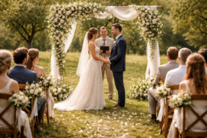 Freie Trauung auf der grünen Wiese Hochzeitsfotograf Dresden